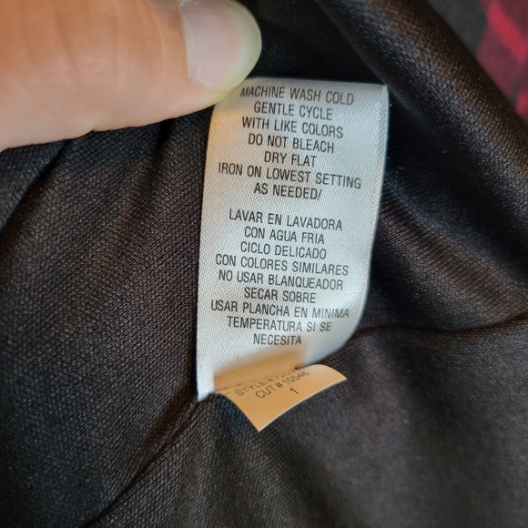 Sandra Darren Plaid Print Cowl Neck Dress Size 2X NWT - Picture 12 of 12